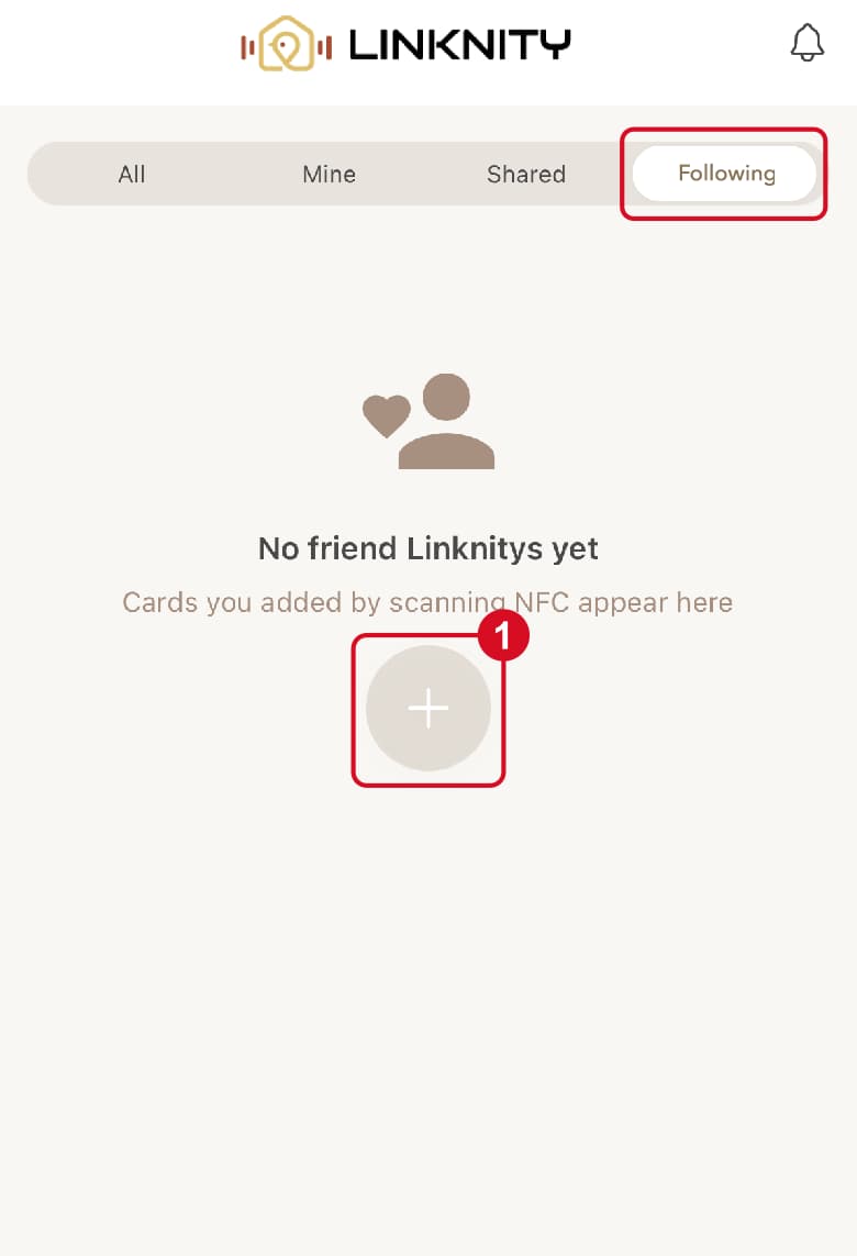 Tap the plus button