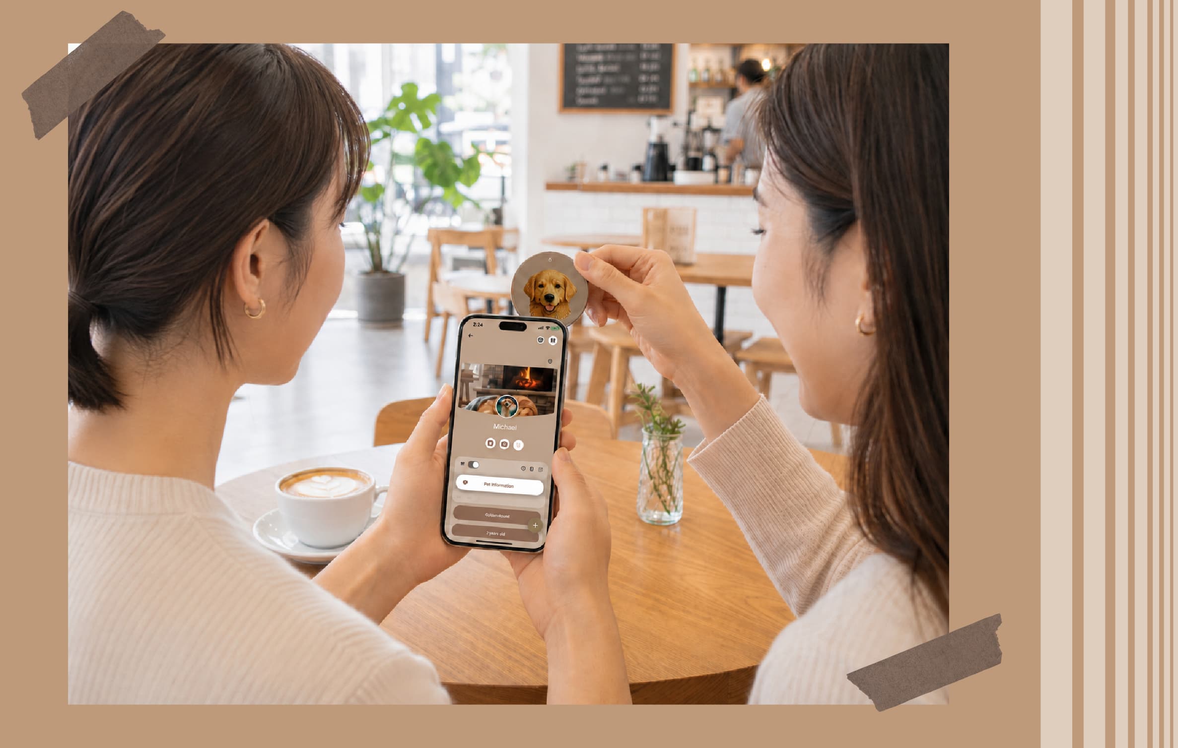 Phone scanning Linknity opens the digital card in a browser